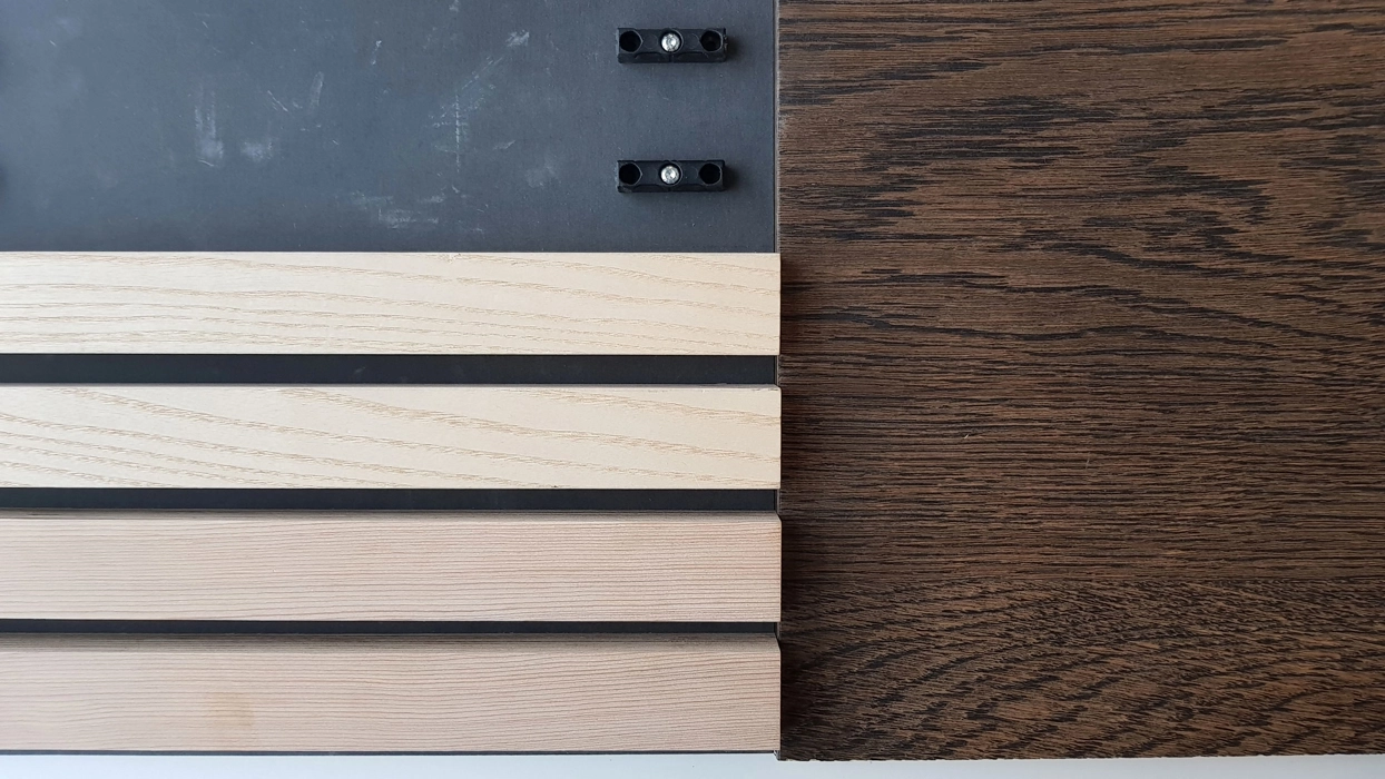 trælister monteret med wood-click system